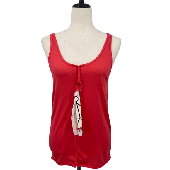 Johnny Was | Pete & Greta Hot Pink Pullover Jersey Scoop Neck Tank - Picture 10 of 12